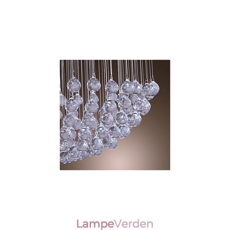 Moderne moderne krystal krom lysekrone Flush Mount