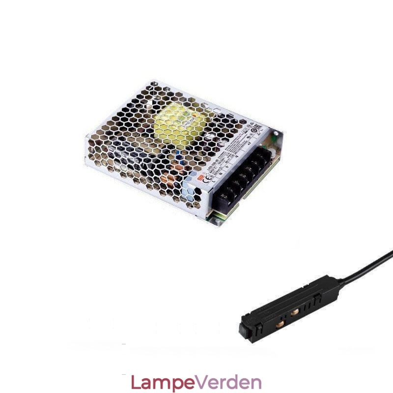 Sporlysdriver 200W 36V driverstrømforsyning med magnetisk skinnestrømstik