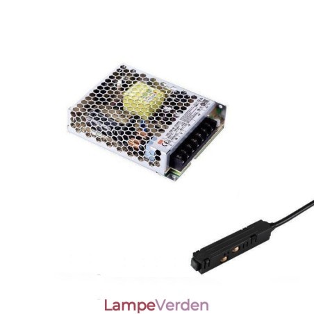 Sporlysdriver 200W 36V driverstrømforsyning med magnetisk skinnestrømstik Sporlysdriver 200W 36V driverstrømforsyning med magnetisk skinnestrømstik