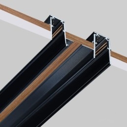 Forsænket skinnebelysningsskinner Magnetisk aluminiumsskinneoverfladeprofil Ultratynd skinnelysstribe 100 cm