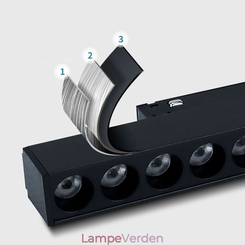 Forsænket Sporgitter Spotlight Strip Spotlight Magnetisk Sporgitter Spotlight 36V