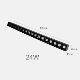 Forsænket Sporgitter Spotlight Strip Spotlight Magnetisk Sporgitter Spotlight 36V
