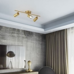 Nordic Brass Flush Mount Loftslampe