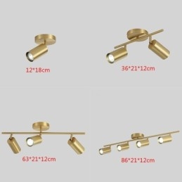 Nordic Brass Flush Mount Loftslampe