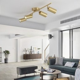 Nordic Brass Flush Mount Loftslampe