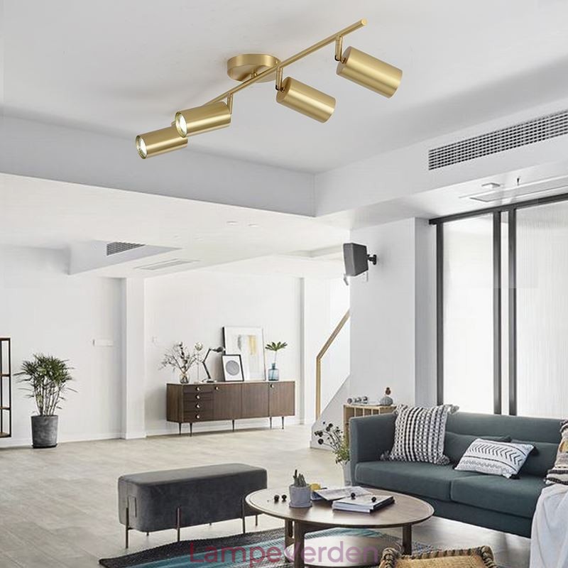 Nordic Brass Flush Mount Loftslampe