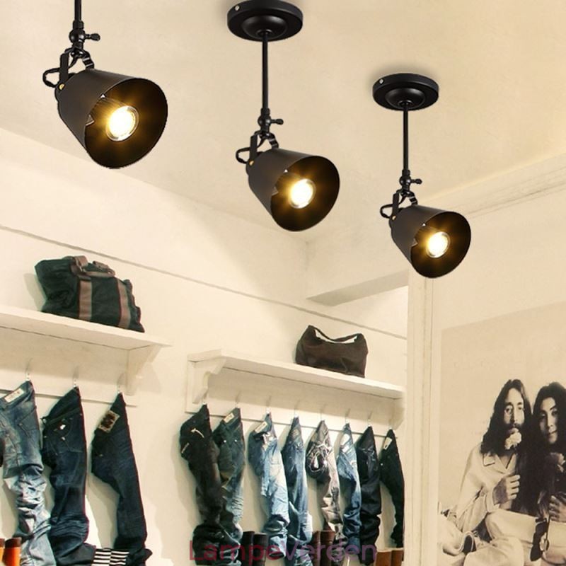 Rustik Iron Spotlight Countryside Vintage Loftslampe