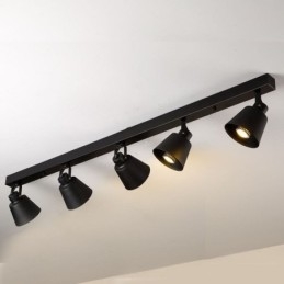 Rustik Vintage Spotlight Industrial Iron Track Lighting