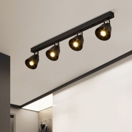 Rustik Vintage Spotlight Industrial Iron Track Lighting