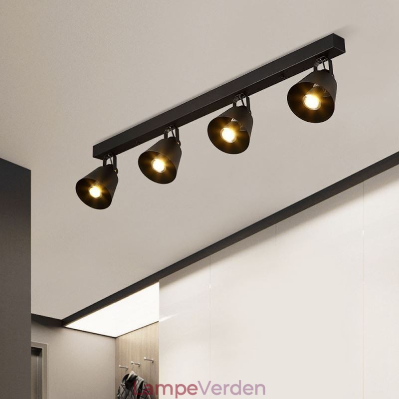 Rustik Vintage Spotlight Industrial Iron Track Lighting