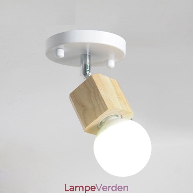 Enkelt mini spotlight moderne hvidt loftslys (enkelt lys)