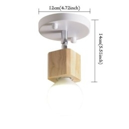 Enkelt mini spotlight moderne hvidt loftslys (enkelt lys)
