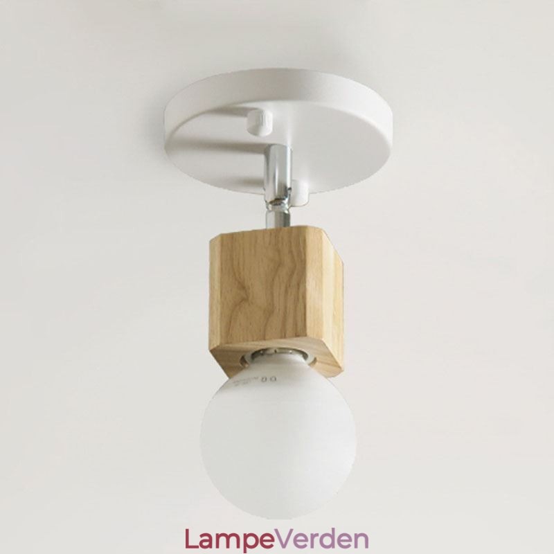 Enkelt mini spotlight moderne hvidt loftslys (enkelt lys)