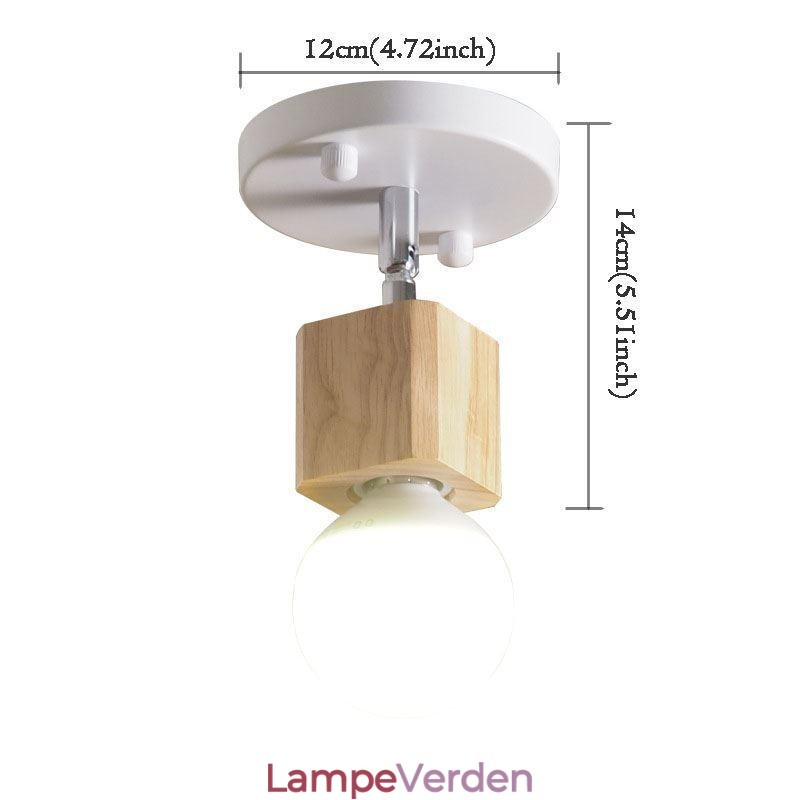 Enkelt mini spotlight moderne hvidt loftslys (enkelt lys)