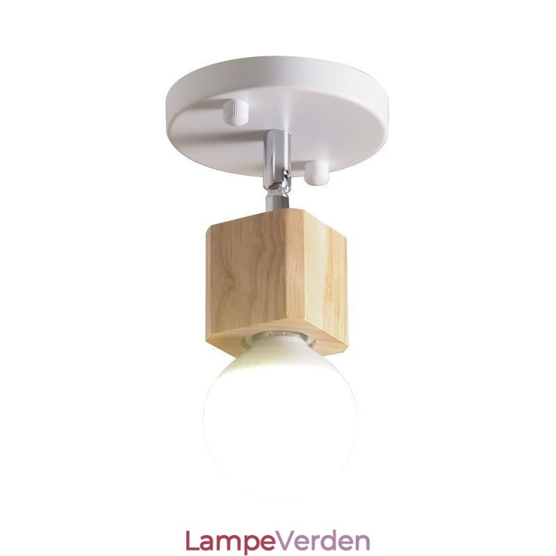 Enkelt mini spotlight moderne hvidt loftslys (enkelt lys)