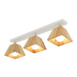 Nordic Wooden Spotlight Fire Prism Roterbar Loftsspot