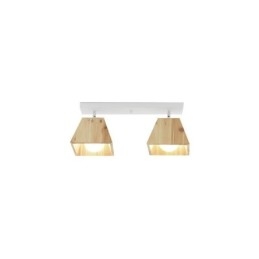Nordic Wooden Spotlight Fire Prism Roterbar Loftsspot