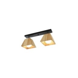 Nordic Wooden Spotlight Fire Prism Roterbar Loftsspot