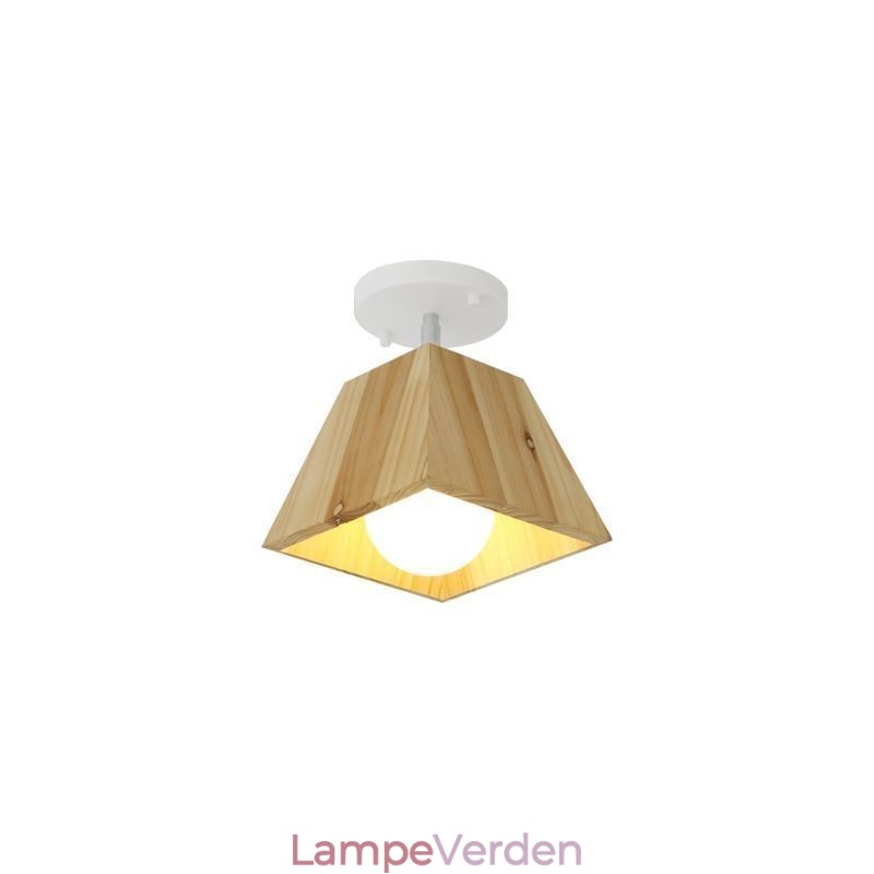 Nordic Wooden Spotlight Fire Prism Roterbar Loftsspot