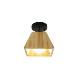 Nordic Wooden Spotlight Fire Prism Roterbar Loftsspot
