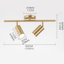 Moderne Simple Spotlight Aluminium Loftskinne Lys