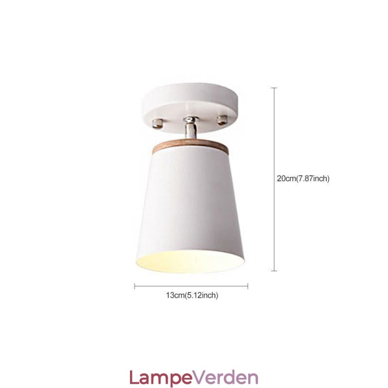 Nordic Iron Spotlight Enkelt træloftslys (enkelt lys)