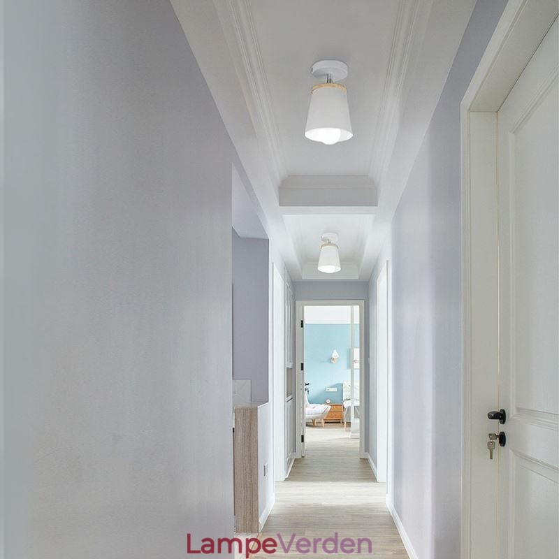 Nordic Iron Spotlight Enkelt træloftslys (enkelt lys)