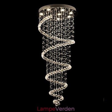 Spiral Moderne K9 Krystal Loft Pendel Indendørs Lysekrone Belysningsarmaturer til trapper Højt til loftet Spiral Moderne K9 Krystal Loft Pendel Indendørs Lysekrone Belysningsarmaturer til trapper Højt til loftet