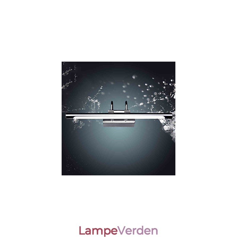 Spejllamper i rustfrit stål Akryl væglamper til badeværelset Makeup-lamper Kold Hvid Varm Hvid (Størrelse: 57X13,5X15)