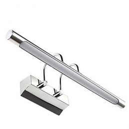Spejllamper i rustfrit stål Akryl væglamper til badeværelset Makeup-lamper Kold Hvid Varm Hvid (Størrelse: 57X13,5X15)