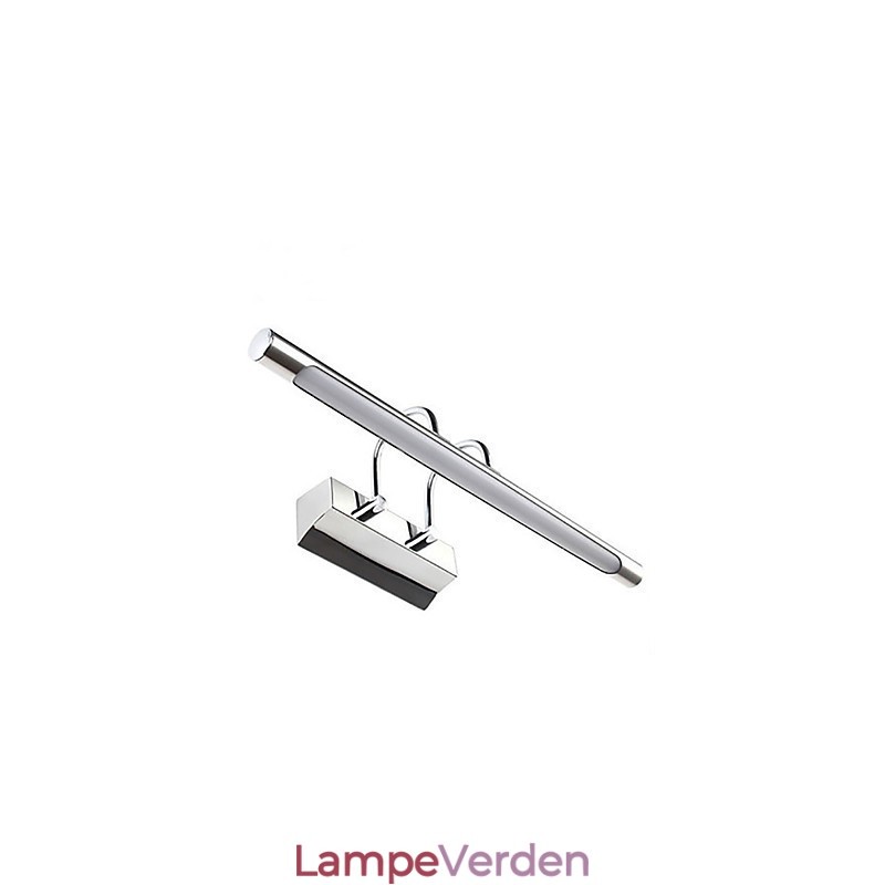 Spejllamper i rustfrit stål Akryl væglamper til badeværelset Makeup-lamper Kold Hvid Varm Hvid (Størrelse: 57X13,5X15)