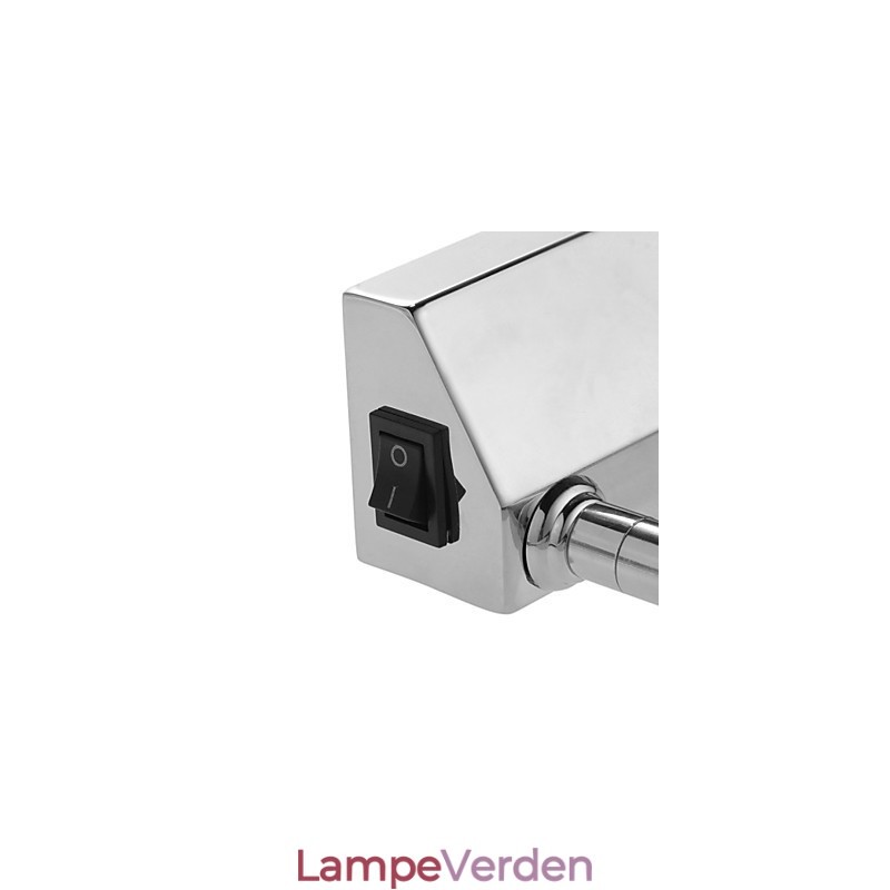 Spejllamper i rustfrit stål Akryl væglamper til badeværelset Makeup-lamper Kold Hvid Varm Hvid (Størrelse: 57X13,5X15)