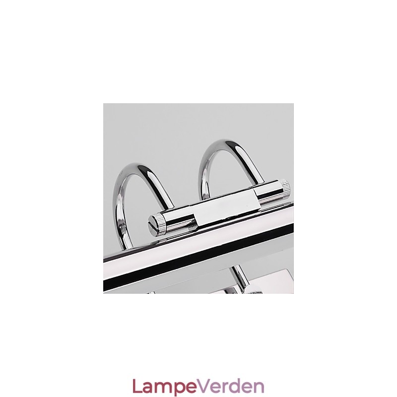 Spejllamper i rustfrit stål Akryl væglamper til badeværelset Makeup-lamper Kold Hvid Varm Hvid (Størrelse: 57X13,5X15)