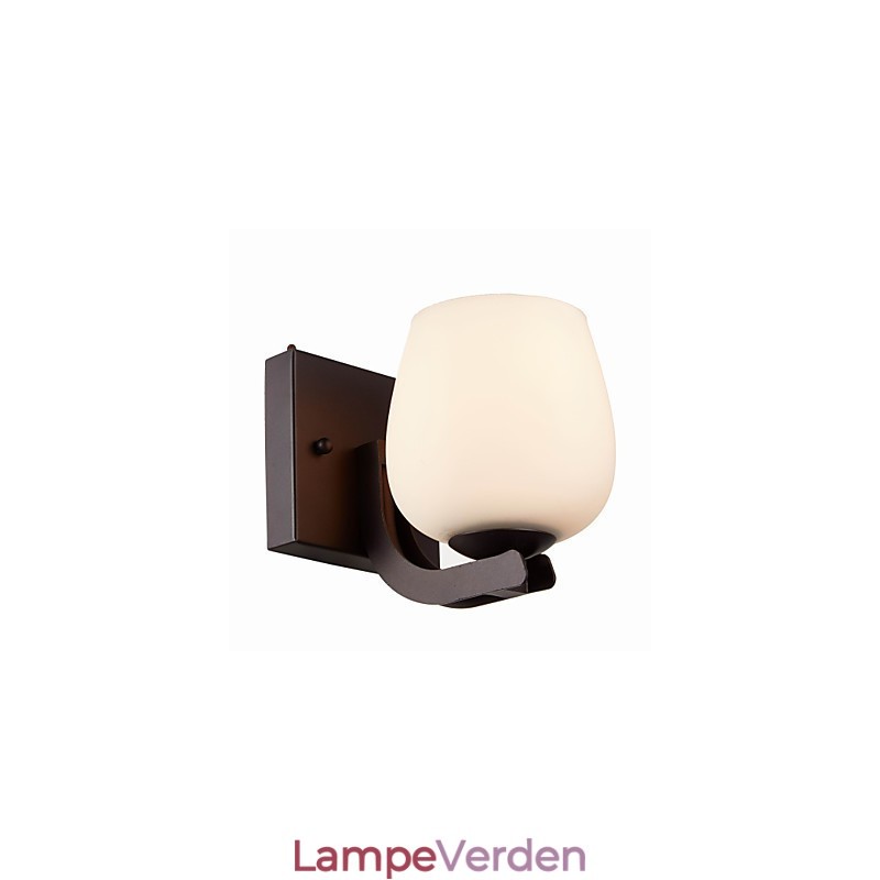 Jern væglampe med glasskærm Klassisk moderne belysning væglamper