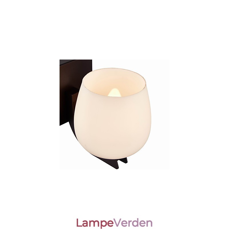 Jern væglampe med glasskærm Klassisk moderne belysning væglamper