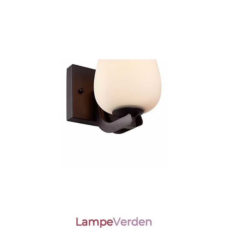 Jern væglampe med glasskærm Klassisk moderne belysning væglamper
