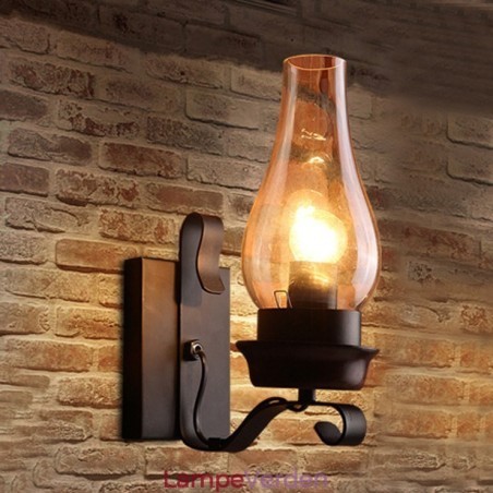 Retro rustik nordisk glas væglampe Soveværelse Sengelampe Vintage industrielle væglamper Retro rustik nordisk glas væglampe Soveværelse Sengelampe Vintage industrielle væglamper