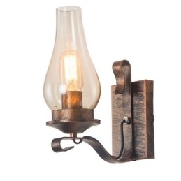 Retro rustik nordisk glas væglampe Soveværelse Sengelampe Vintage industrielle væglamper