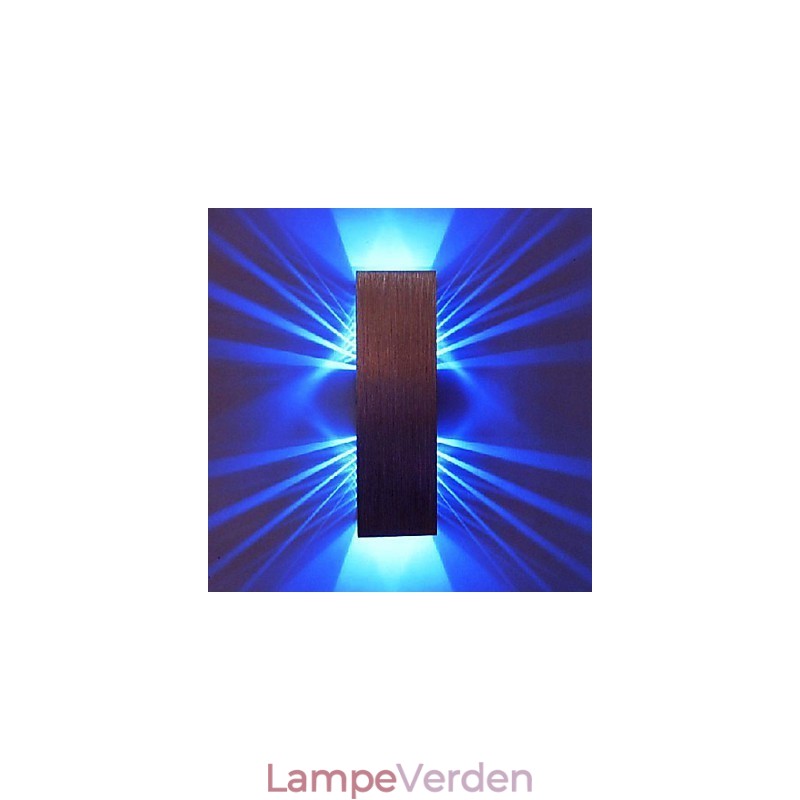 Moderne væglampe med spredningslys Design 2 kubiske skærme