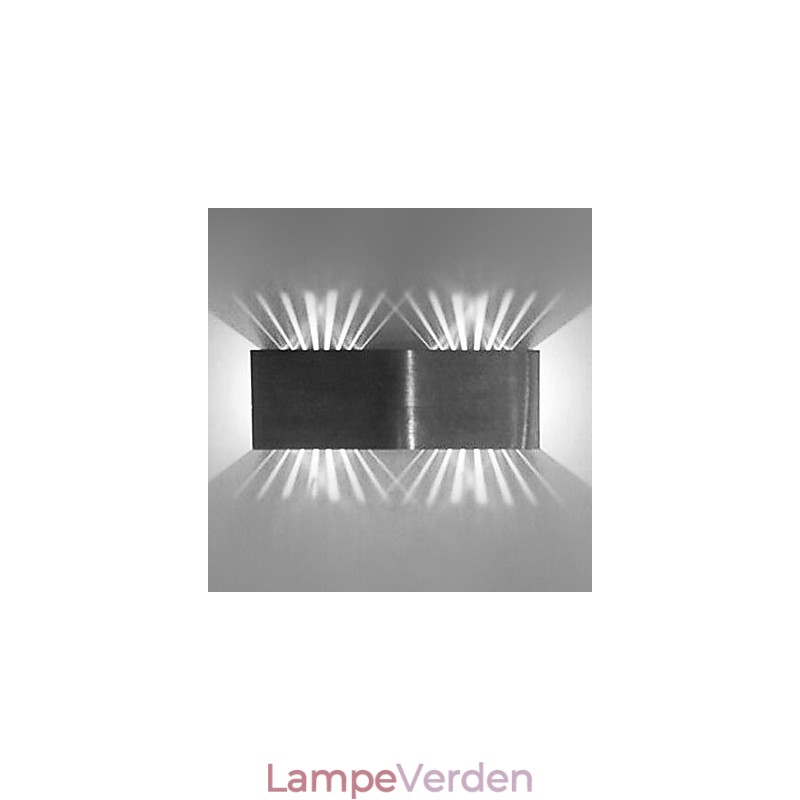 Moderne væglampe med spredningslys Design 2 kubiske skærme