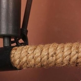 Samlet altan Trappelampe Halvcirkel Hamp Rope Væglampe