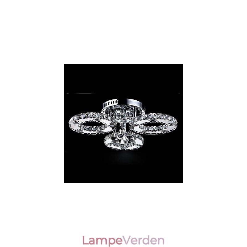 Moderne moderne krystal krom metal flush Mount