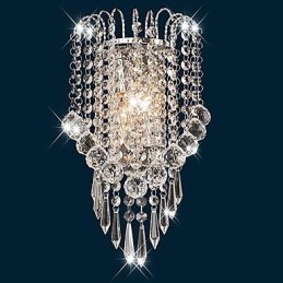 Krystal Flush Mount væglamper Modern Contemporary Metal