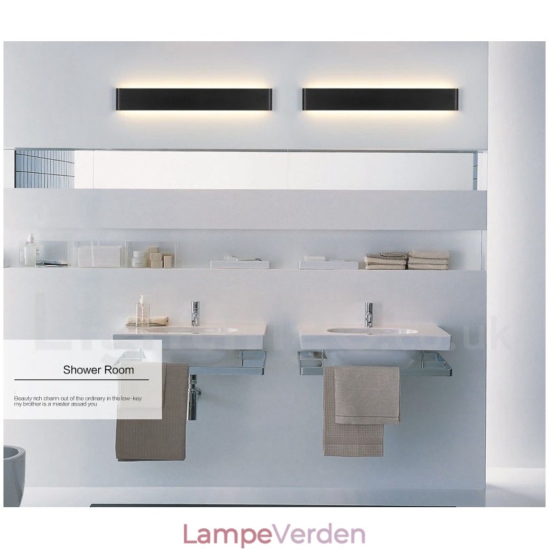 Lange moderne moderne væglamper og lampetter til indendørs metal væglampe IP 44 til badeværelse soveværelse stue