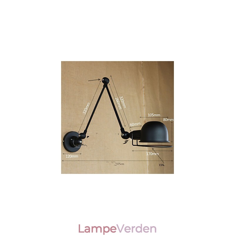 Væglamper Badeværelsesbelysning Udendørs væglamper Læsevæglamper Moderne moderne metal