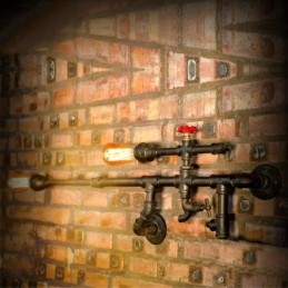 Vintage industriel væglampe Badeværelse Køkken Spisestue Pipe Edison Light Luksus Spisestue Bar Sconces Lamparas FJ DB2 014A0