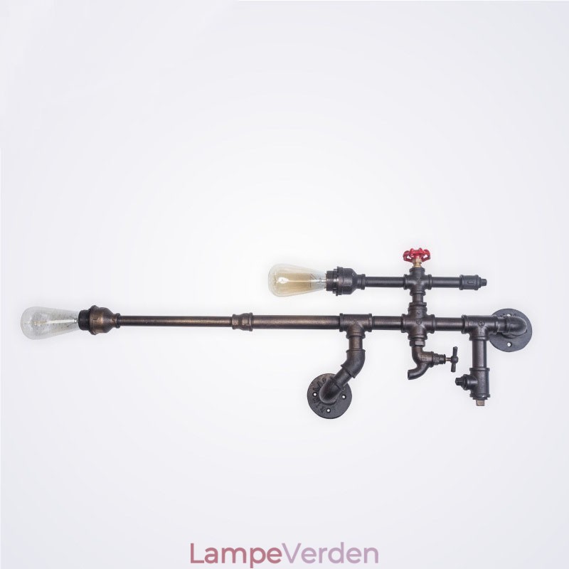 Vintage industriel væglampe Badeværelse Køkken Spisestue Pipe Edison Light Luksus Spisestue Bar Sconces Lamparas FJ DB2 014A0