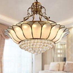 Traditionel Klassisk Rustik Lodge Messing Metal Flush Mount