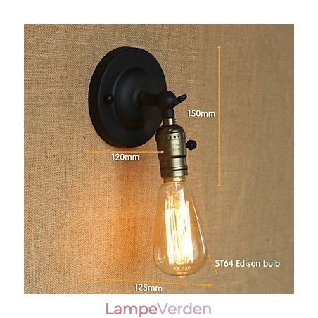 Edison Light Bulb Aisle Retro Minimalistisk Bedside Aisle Cafe Terrace Channel Mini Wall Sconce Edison Light Bulb Aisle Retro Minimalistisk Bedside Aisle Cafe Terrace Channel Mini Wall Sconce