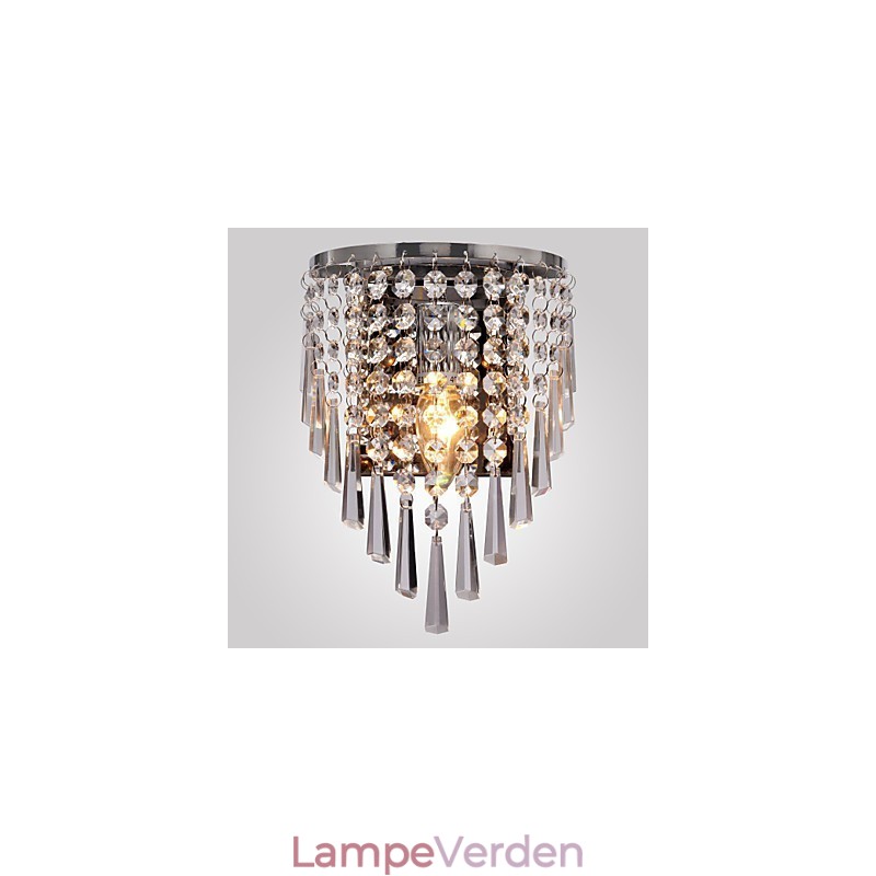 Halvcirkulær væglampe i Crystal Feature